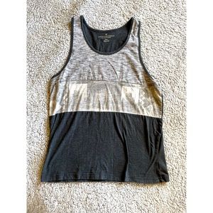 American Eagle Outfitters Men’s Medium Black & Gray Tank Top.